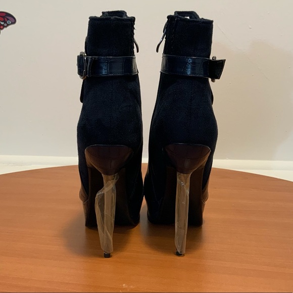 New Lui Chung Platform Heeled Boots Size 10 - Picture 6 of 9